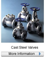 Cast Steel Valves from various manufactures, Import and Domestic.