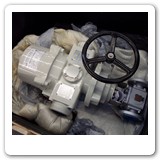3 inch TEE port valve with Electric actuator